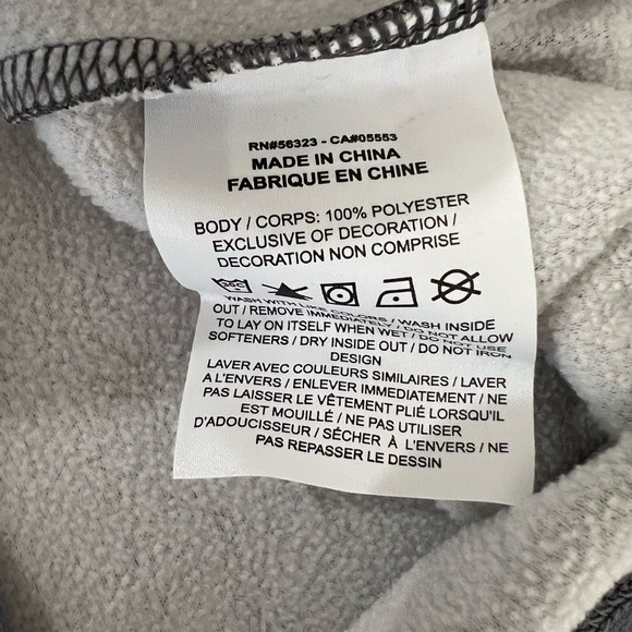 NIKE dry fit. Girls' hooded sweatshirt, size M, with zip in grey and pin… - Picture 5 of 7